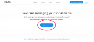 Buffer signup is free.