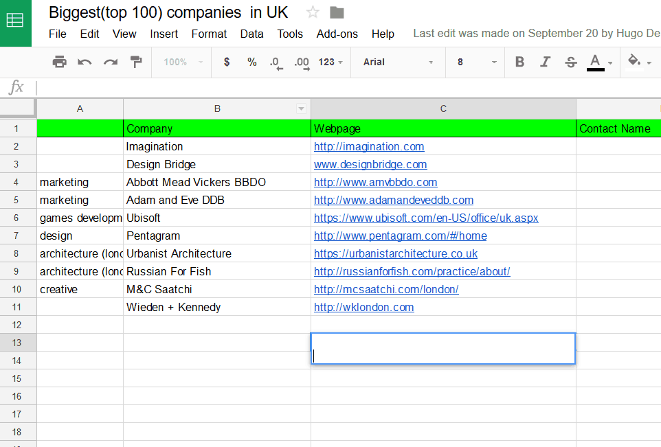 Google Sheets can be used to manage marketing plans.