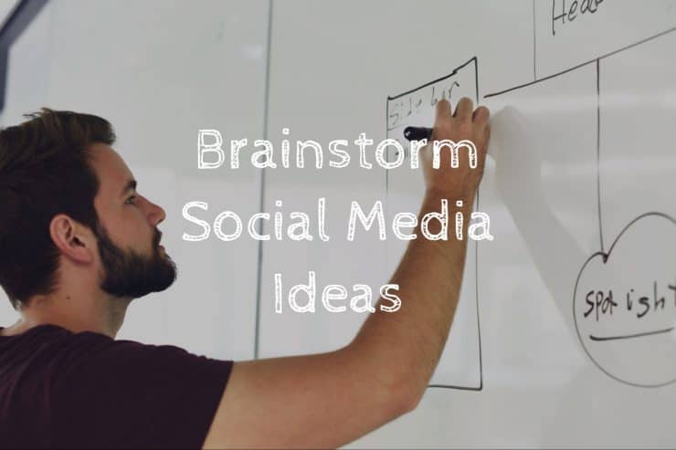 Brainstorming new social media ideas helps to keep fresh ideas coming