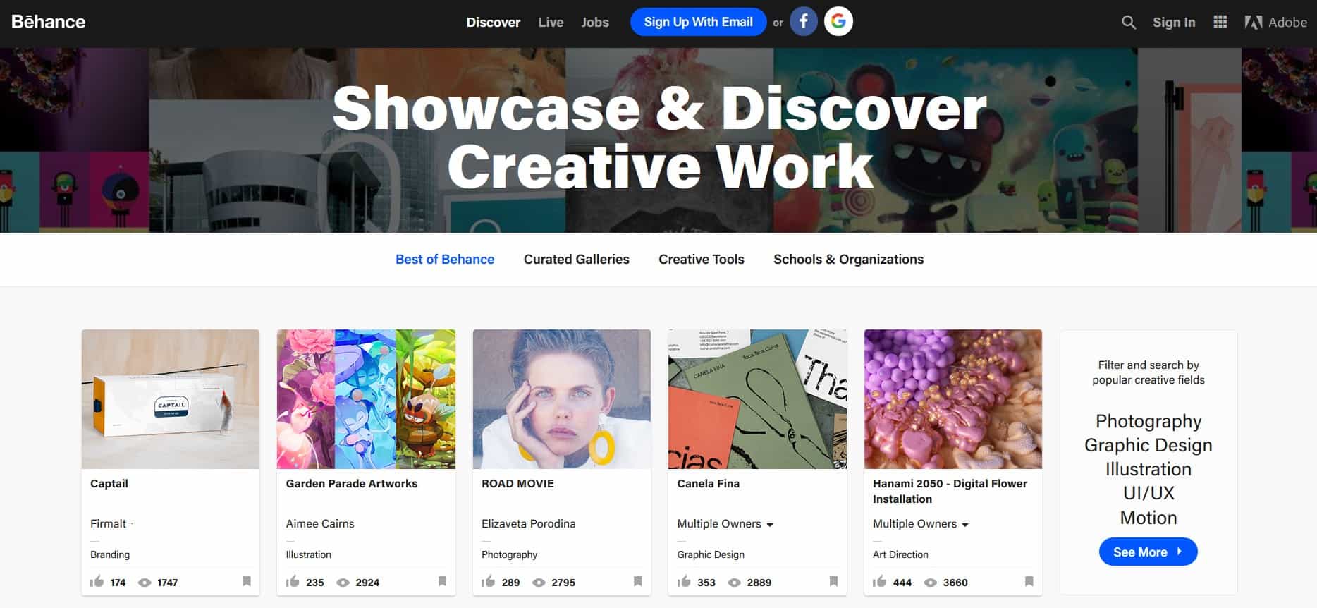 Behance is one of the great social media platforms for creators.