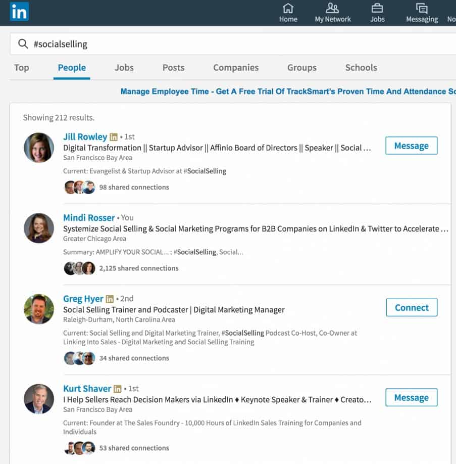 Hashtags on LinkedIn make valuable connections and discoveries easier.