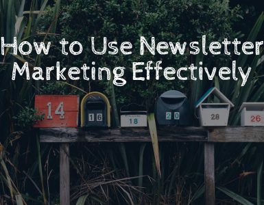 Newsletter marketing is an effective way to build leads.